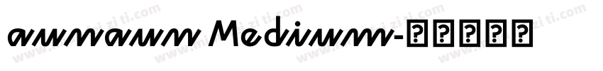 aunaun Medium字体转换